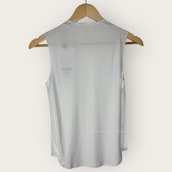 Ministry of Supply Luxe Touch Tank Top | Size XXS | White Crew Neck Soft Girl - Picture 6 of 7